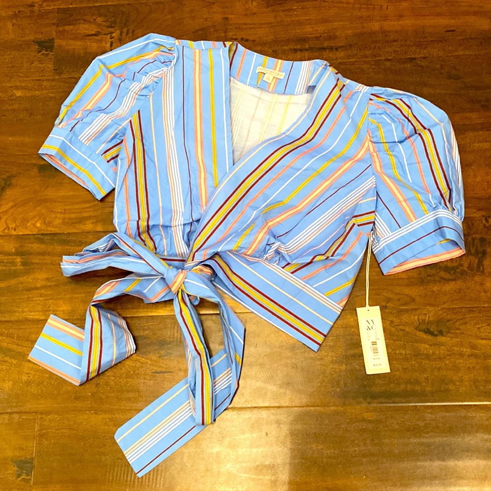 Cropped/wrap blouse from NY&Co.